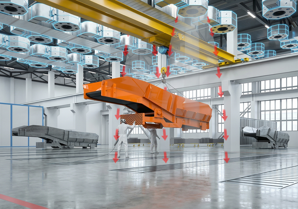 Зоны открытой окраски для горно-шахтного оборудования